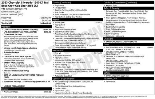 2023 Chevrolet Silverado 1500 LT Trail Boss