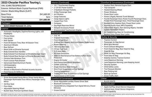 2023 Chrysler Pacifica Touring L