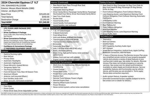 Mosaic Black Metallic 2024 Chevrolet Equinox 1LT