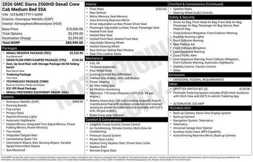 2026 GMC Sierra 2500 Denali