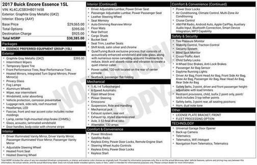 2017 Buick Encore Essence