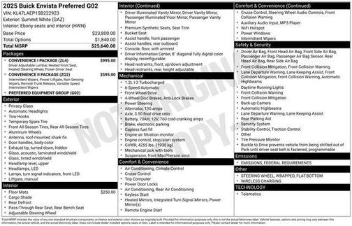 2025 Buick Envista Preferred FWD
