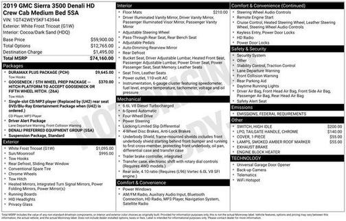 2019 GMC Sierra 3500 Denali