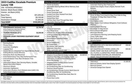 2023 Cadillac Escalade Premium Luxury