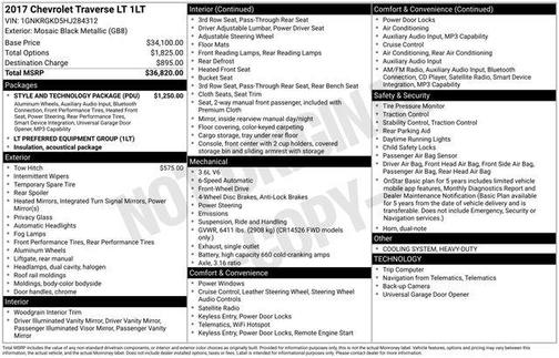 2017 Chevrolet Traverse 1LT