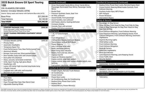 2025 Buick Encore GX Sport Touring