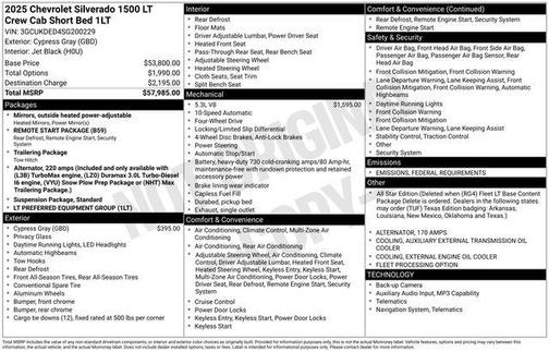 2025 Chevrolet Silverado 1500 LT