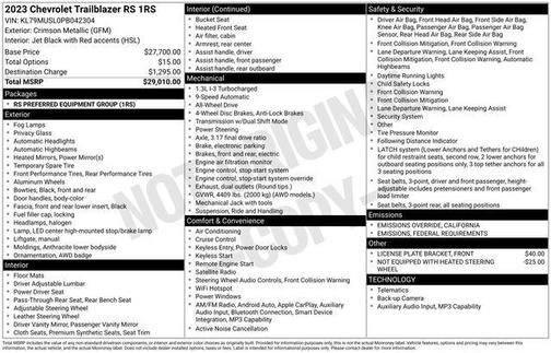 2023 Chevrolet Trailblazer RS
