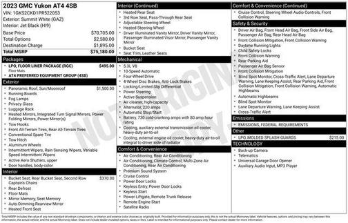 2023 GMC Yukon 4WD AT4