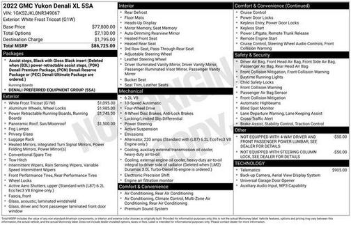 2022 GMC Yukon XL Denali