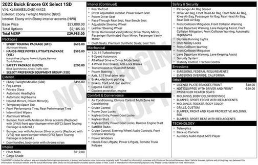 2022 Buick Encore GX Select