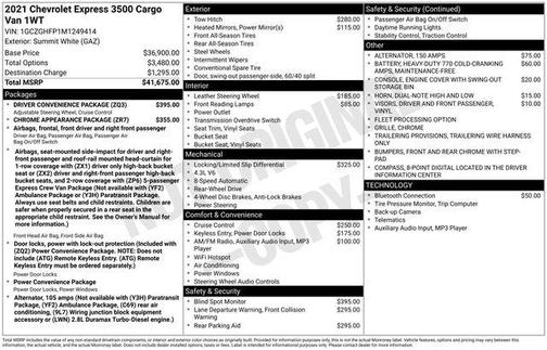 Summit White 2021 Chevrolet Express 3500 RWD 3500 Extended Wheelbase WT