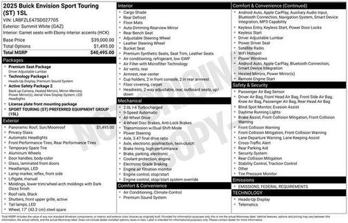 2025 Buick Envision Sport Touring AWD