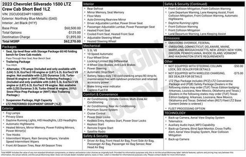 2023 Chevrolet Silverado 1500 LTZ