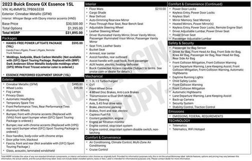2023 Buick Encore GX Essence