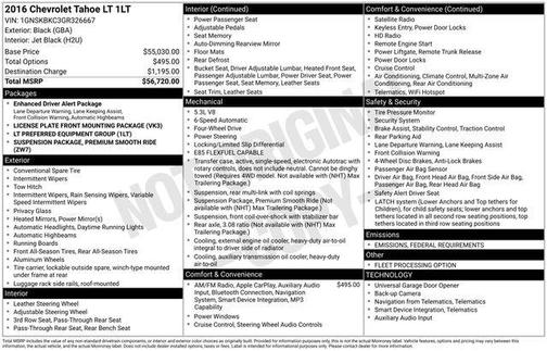 2016 Chevrolet Tahoe LT