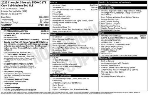 2025 Chevrolet Silverado 2500 LTZ