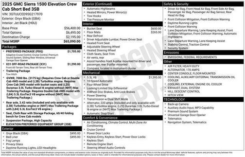 2025 GMC Sierra 1500 Elevation