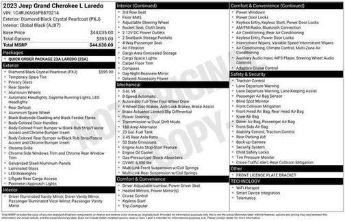 2023 Jeep Grand Cherokee L Laredo
