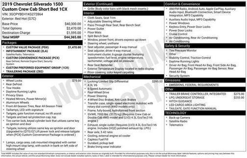2019 Chevrolet Silverado 1500 Custom