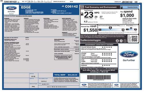 Ingot Silver 2018 Ford Edge SEL