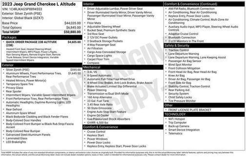 2023 Jeep Grand Cherokee L Altitude