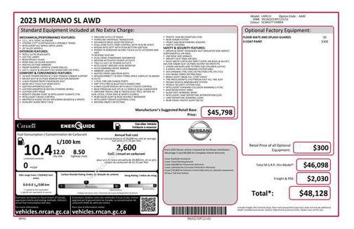 2023 Nissan Murano SL Intelligent AWD