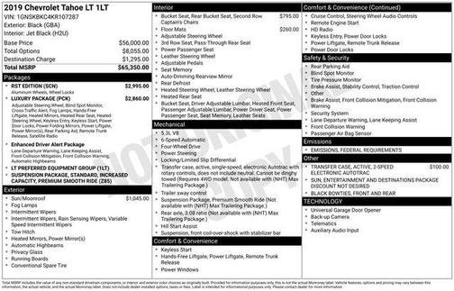 2019 Chevrolet Tahoe LT