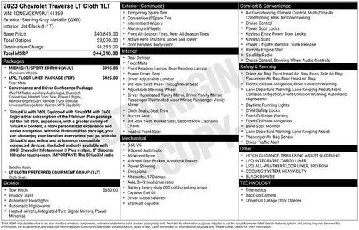 2023 Chevrolet Traverse LT Cloth