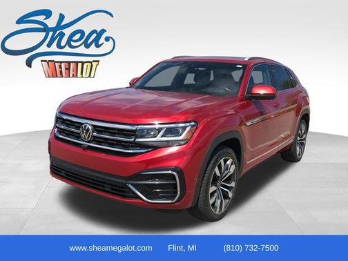 Aurora Red Metallic 2022 Volkswagen Atlas Cross Sport 3.6L V6 SEL Premium R-Line