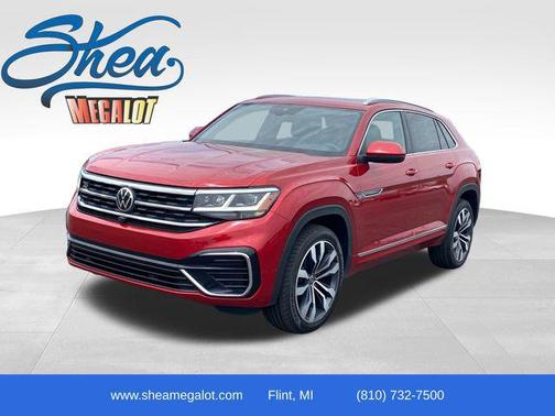 Aurora Red Metallic 2022 Volkswagen Atlas Cross Sport 3.6L V6 SEL Premium R-Line