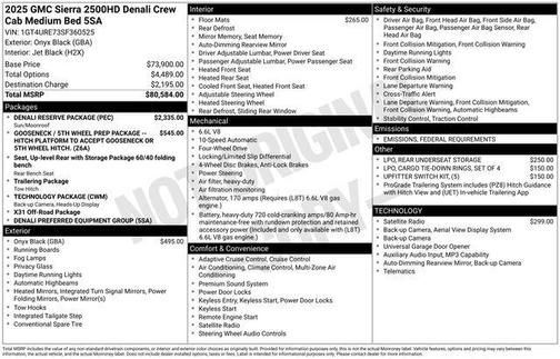 2025 GMC Sierra 2500 Denali