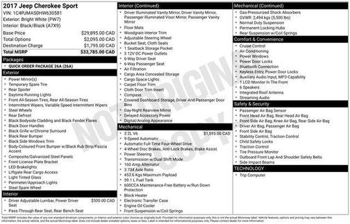 2017 Jeep Cherokee Sport