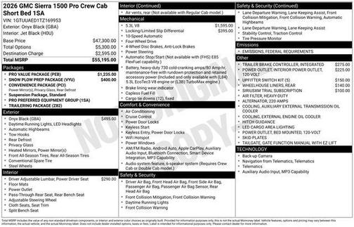 2026 GMC Sierra 1500 Pro