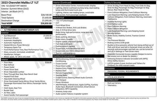 2023 Chevrolet Malibu FWD 1LT
