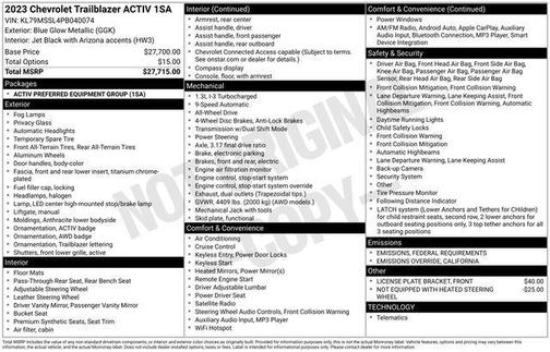 2023 Chevrolet Trailblazer ACTIV