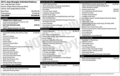 2014 Jeep Wrangler Unlimited Rubicon