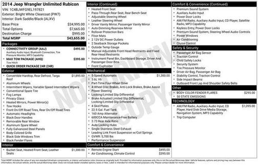 2014 Jeep Wrangler Unlimited Rubicon