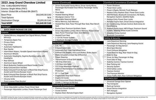 2023 Jeep Grand Cherokee Limited