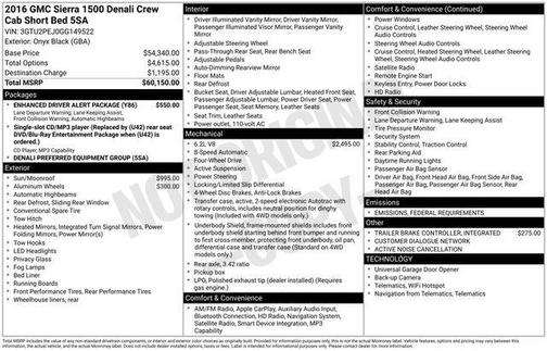 2016 GMC Sierra 1500 Denali