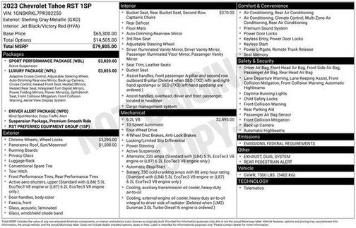2023 Chevrolet Tahoe 4WD RST