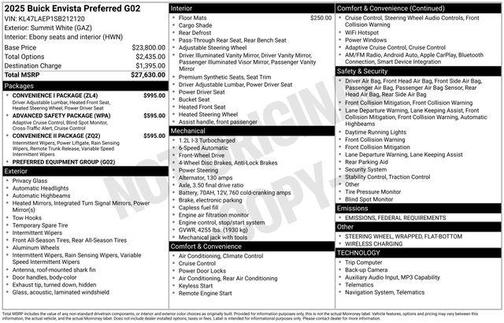 2025 Buick Envista Preferred FWD