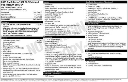 2021 GMC Sierra 1500 SLE