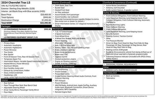 2024 Chevrolet Trax LS