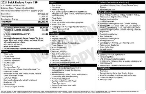 2024 Buick Enclave Avenir AWD