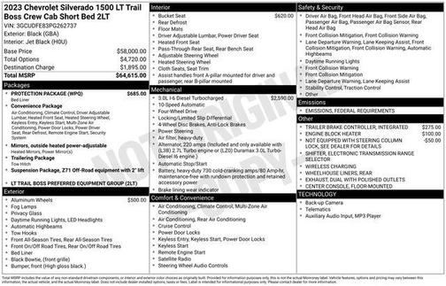 2023 Chevrolet Silverado 1500 LT Trail Boss