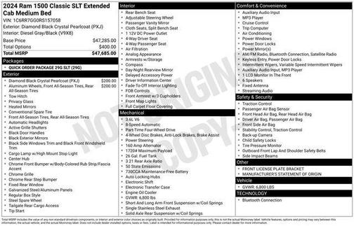 2024 RAM 1500 Classic SLT