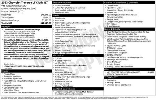 2023 Chevrolet Traverse LT Cloth