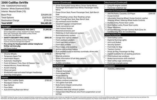 2000 Cadillac DeVille Base