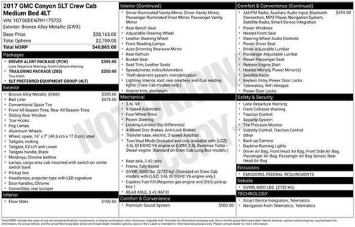 2017 GMC Canyon SLT